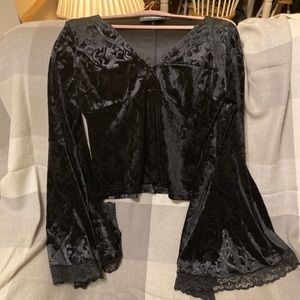 NWOT Killstar AETHELING Burnout Velvet Top (No Longer Available On Website)
